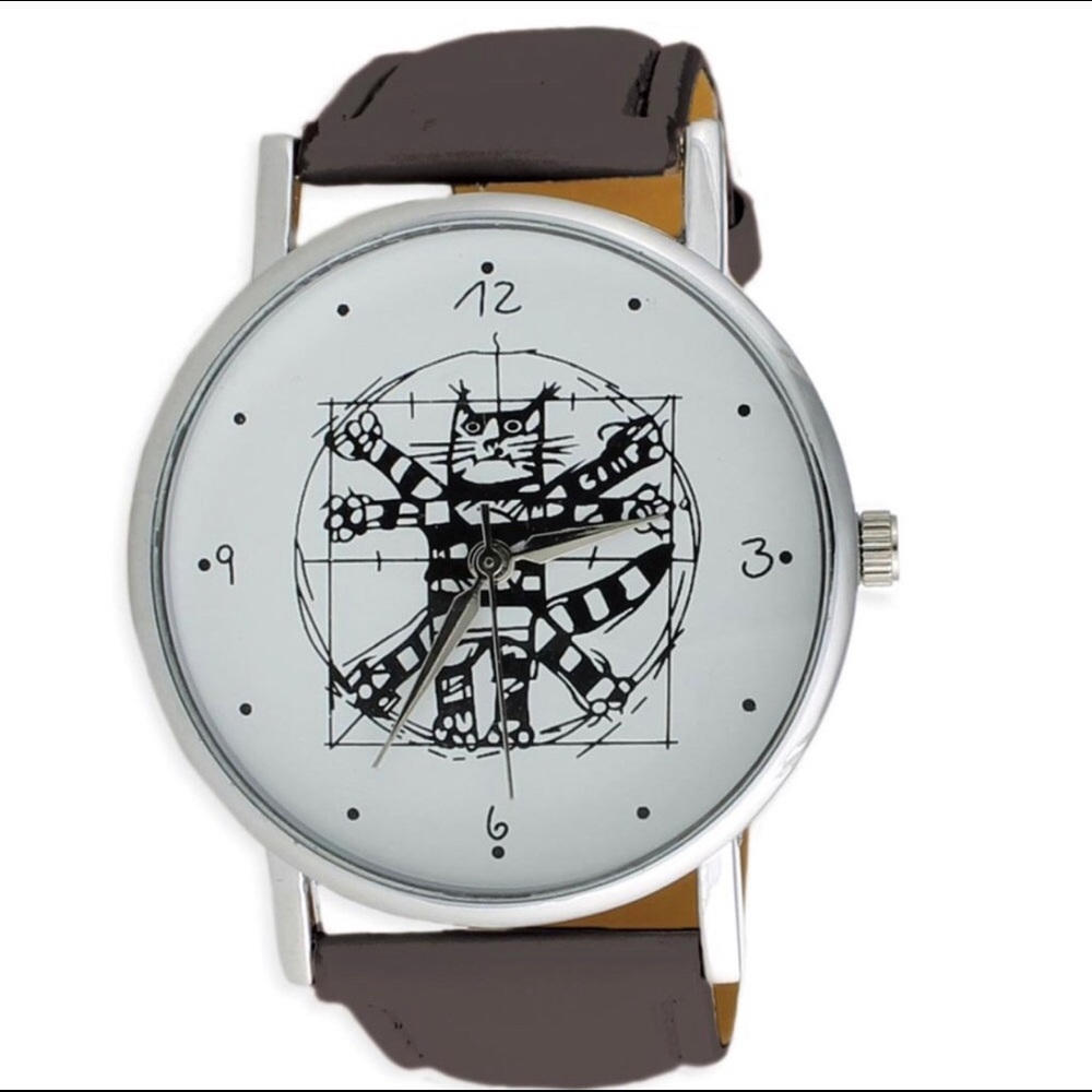 LAST 1! New! Da-Vinci Black Cat Novelty Watches - Picture 1 of 6